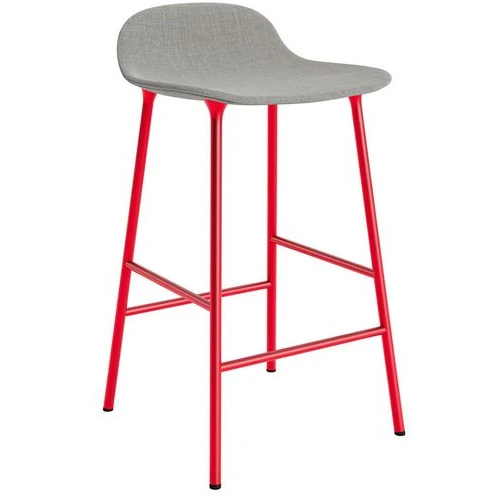 Photo of Form Bar Stool 65 Cm Full Upholstery Bright Red Steel