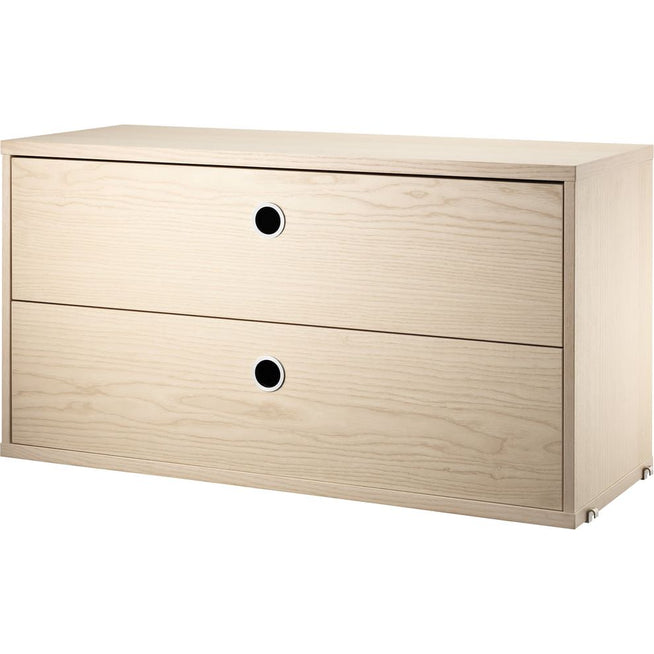 Photo of String drawer unit 78x30, Ash - Shelving - Nils Strinning - Wood-coloured - Wood