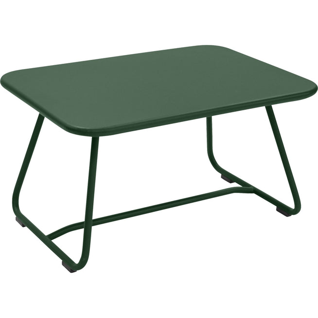 Photo of Sixties Low Table, Cedar Green - Small Tables & Side Tables Outdoor - Frédéric Sofia - Green - Metal