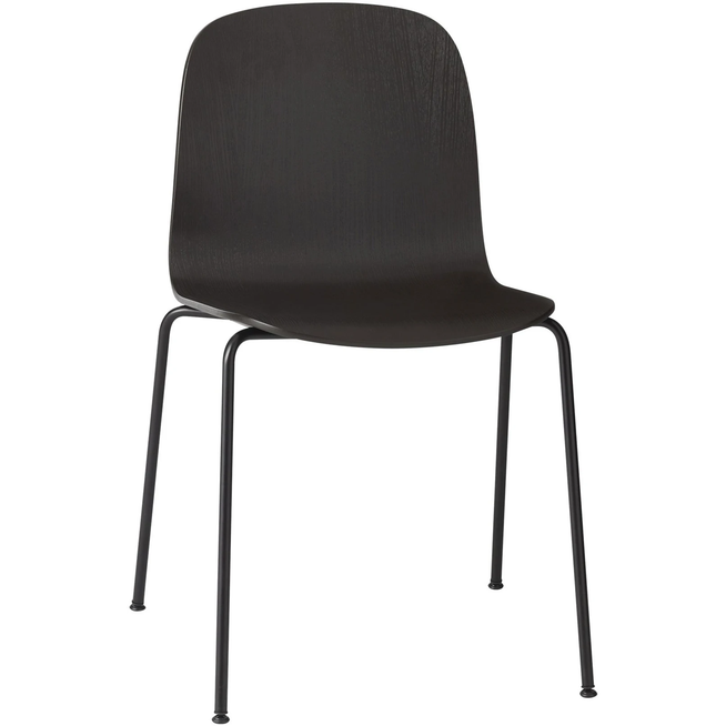Photo of Visu Chair / Tube Base - Dining chairs - Mika Tolvanen - Black - Metal/Wood