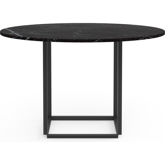 Photo of Florence Round Dining Table Black Marquina Marble