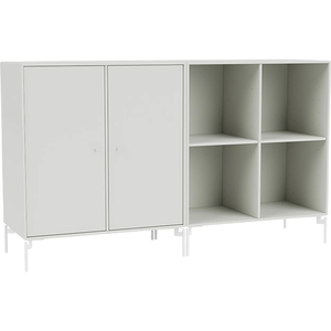Photo of Pair Classic Sideboard - Nordic / Snow Legs - Storage cabinet - Peter J. Lassen - Grey - Mdf