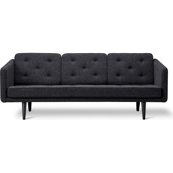 Photo of No. 1 Sofa 2003 By Børge Mogensen - 3 Personers Sofa - Hallingdal 180 / Black Lacquered Oak - W206 X D86 X H83 X Sh41 Cm