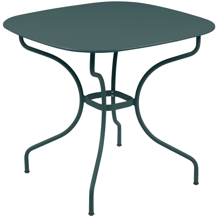 Photo of Opéra+ Carronde Table 82 x 82, Storm Grey - Outdoor dining table - Grey - Metal