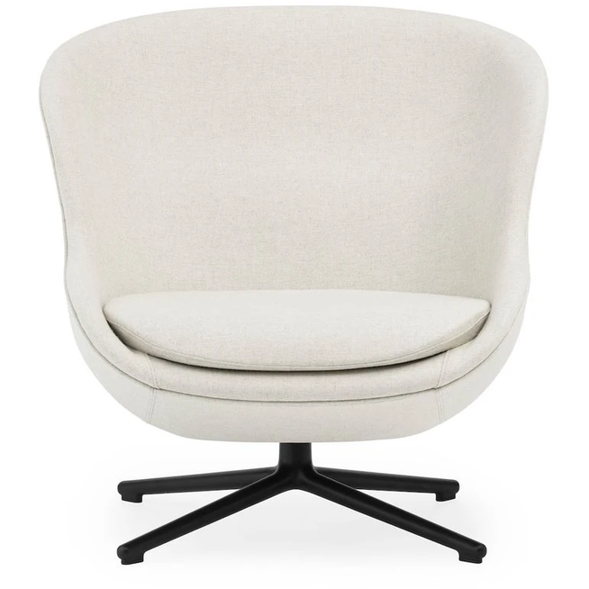 Photo of Hyg Lounge Chair By Simon Legald / Low - Lænestol - Main Line Flax / Sort Aluminium Drejestel - H: 84,5 X L: 83 X D: 80 X Sh: 40 Cm - 18,8 Kg