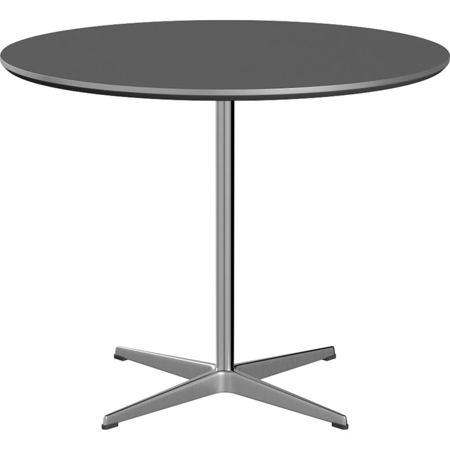 Photo of A623 Circular, Ø90 cm, Laminate, Grey Bromo, 4-prong Star Base - Dining Table - Arne Jacobsen,piet Hein - Grey - Laminate/Metal