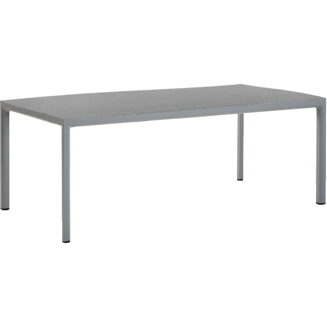 Photo of Drop Matbordsunderrede, Light Grey,top: 200x100, Concrete Grey, Keramik - Matbord Utomhus - Cane-line Design Team - Grå - Naturmaterial/metall