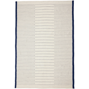 Photo of Woven Rug - Blue / White