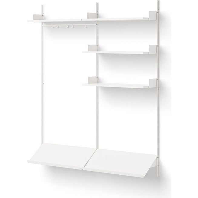 Photo of New Works Wardrobe Shelf 3 - Reolsystem - White / White - H190 X W163,5 X D35,5 Cm