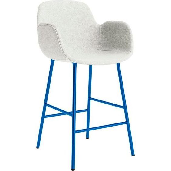 Photo of Form Bar Armchair 65 Cm Full Upholstery Bright Blue Steel