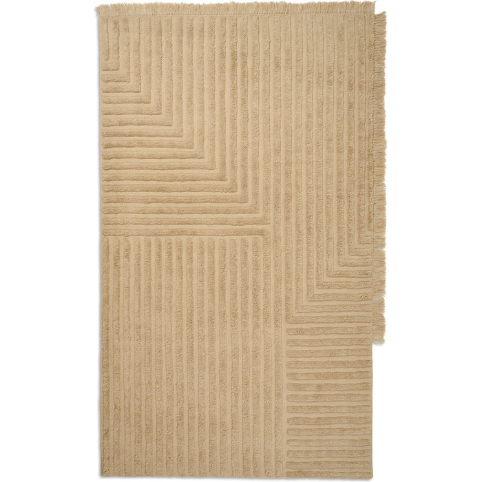 Photo of Crease Wool Rug, Light Sand Fra Ferm Living (large)