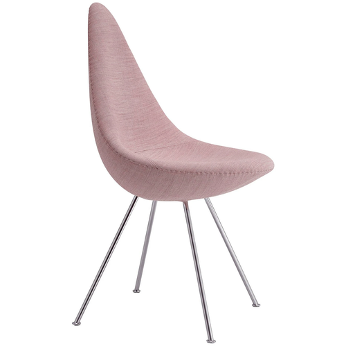 Photo of 3110 Droppen - Fully upholstered, Fabric, Remix - 773 - Dining chairs - Arne Jacobsen - Blue - Metal/textile/plastic