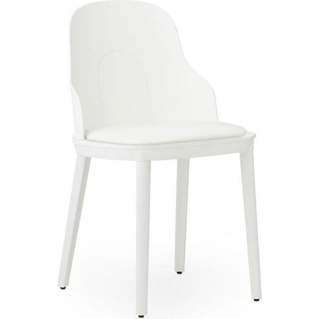 Photo of Allez Stol Polstret Ultra Leather - Spisebordsstol - Hvid - H: 79 X L: 45 X D: 50 X Sh: 45,5 Cm