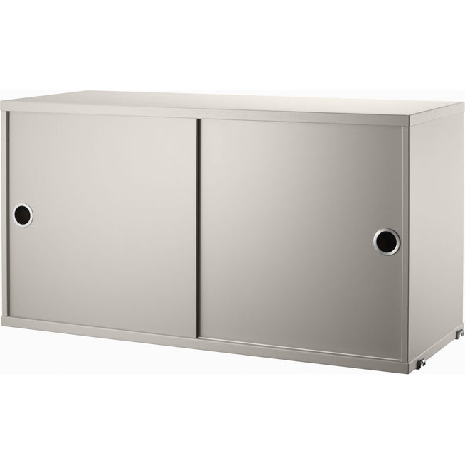 Photo of String Cabinets/sliding doors 78x30, Beige - Shelving - Nils Strinning - Beige - Mdf/metal