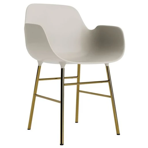 Photo of Form Armchair Steel - Spisebordsstol - Brass /