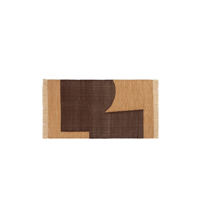 Photo of Forene Gulvtæppe - Gulvtæppe - 80 X 140 - Tan/chocolate - W80 X D1 X H140 Cm