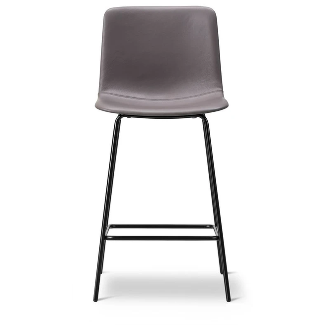 Photo of Pato 4 Leg Barstool 4307 By Welling/ludvik - Full Upholstery - Barstol - Primo 74 Umbra Grey - W46,5 X D51,5 X H99,5 X Sh66,5 Cm