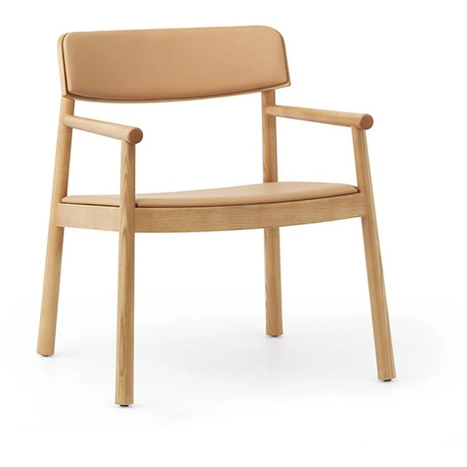 Photo of Timb Lounge Armchair - Lænestol - Tan / Ultra Læder - Camel - H: 75,5 X L: 67 X D: 62 X Sh: 42 Cm