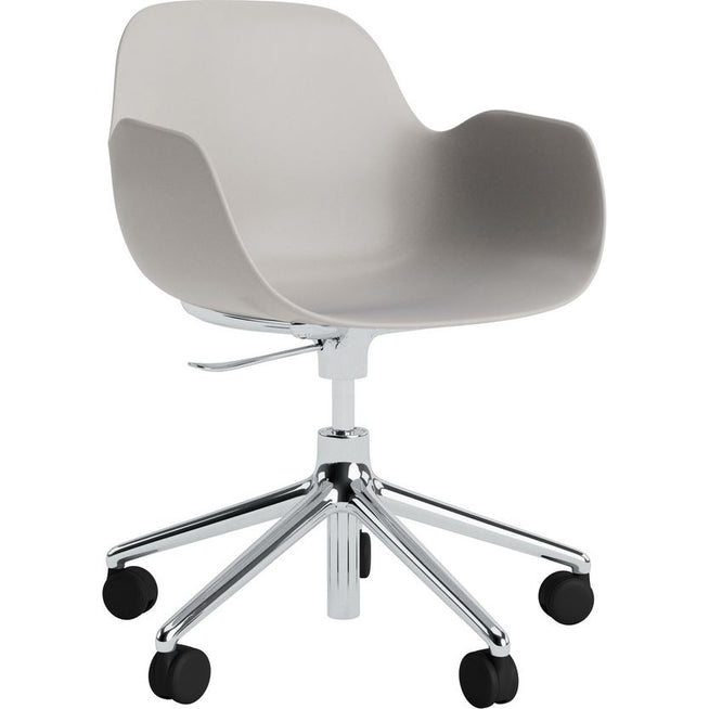 Photo of Form Armchair Swivel 5w Gas Lift Alu - Kontorstol - Aluminium /