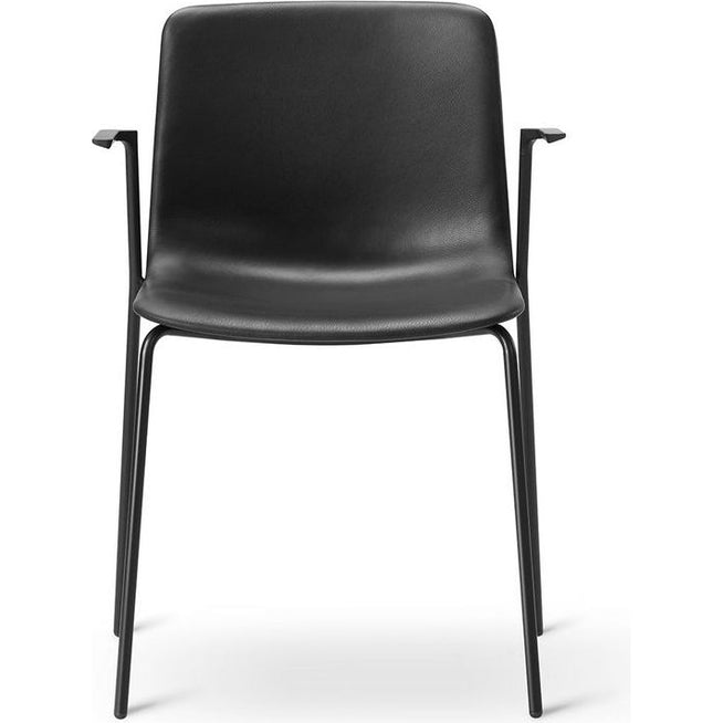 Photo of Pato 4 Leg Armchair 4212 By Welling/ludvik - Full Upholstery - Spisebordsstol - Primo 88 Black - W57 X D52,5 X H79,5 X Sh47,5 Cm