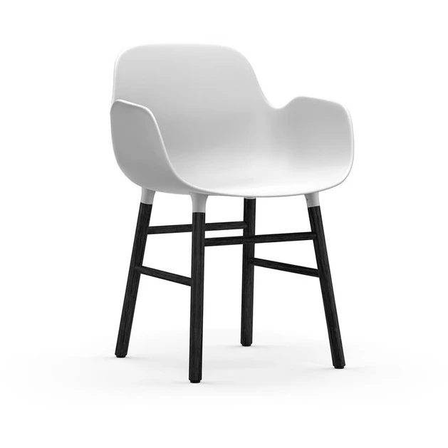 Photo of Form Armchair Wood - Spisebordsstol - Black Oak /
