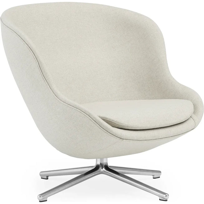 Photo of Hyg Lounge Chair By Simon Legald / Low - Lænestol - Main Line Flax / Aluminium Drejestel - H: 84,5 X L: 83 X D: 80 X Sh: 40 Cm - 18,8 Kg