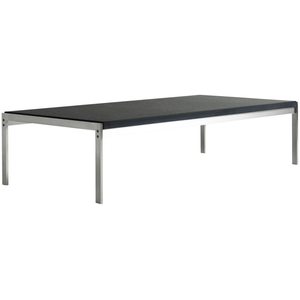 Photo of Pk63a Slate - Coffee table - Poul Kjærholm - Black - Metal/stone