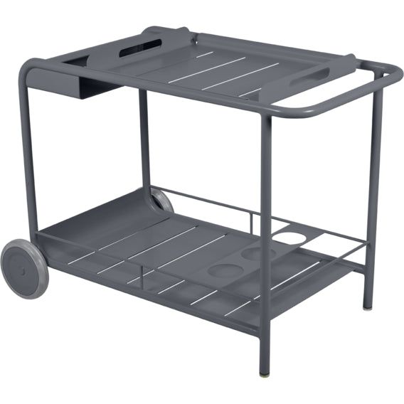 Photo of Luxembourg Side Bar/trolley Bar, Anthracite - Small Tables & Outdoor Side Tables - Frédéric Sofia - Grey - Metal