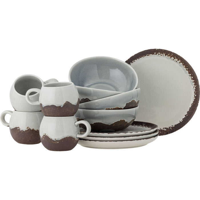 Photo of Paula Breakfast Tableware Set of 12 Pieces Brown