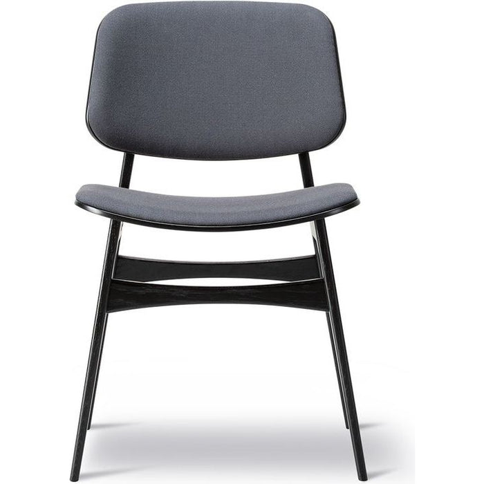 Photo of Søborg 3052 Wood Base Chair - Front Upholstered