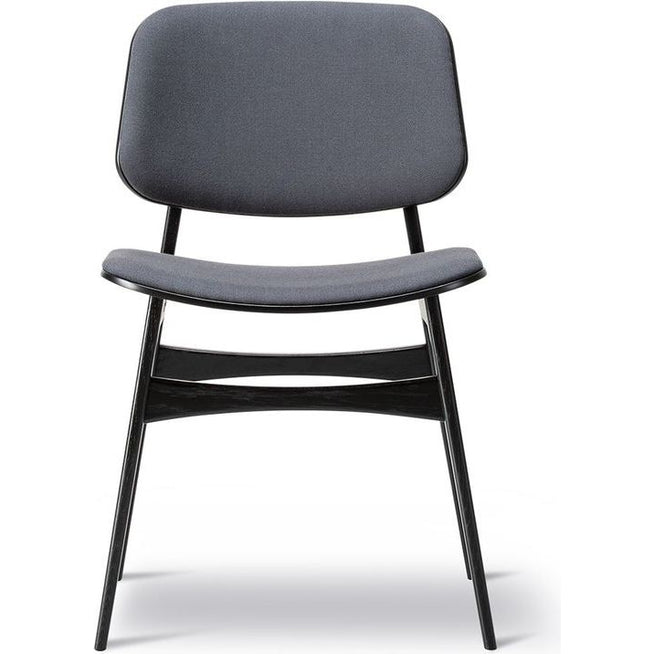 Photo of Søborg 3052 Wood Base Chair - Front Upholstered