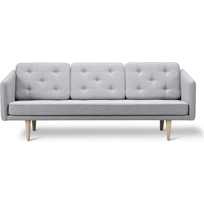 Photo of No. 1 Sofa 2003 By Børge Mogensen - 3 Personers Sofa - Sunniva 242 / Soaped Oak - W206 X D86 X H83 X Sh41 Cm