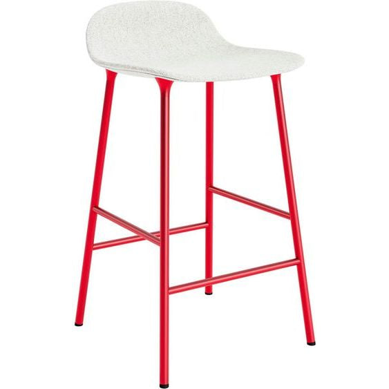 Photo of Form Bar Stool 65 Cm Full Upholstery Bright Red Steel