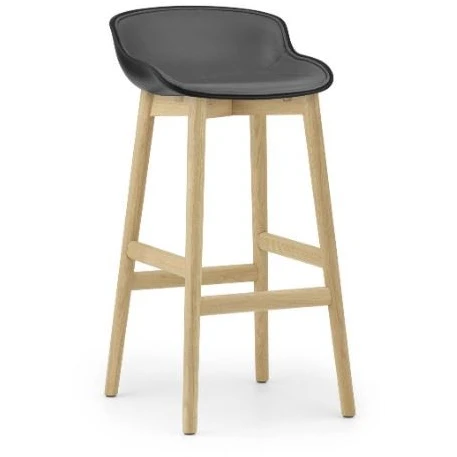 Photo of Hyg Bar Stool, Wood / Full Upholstery 75 Cm