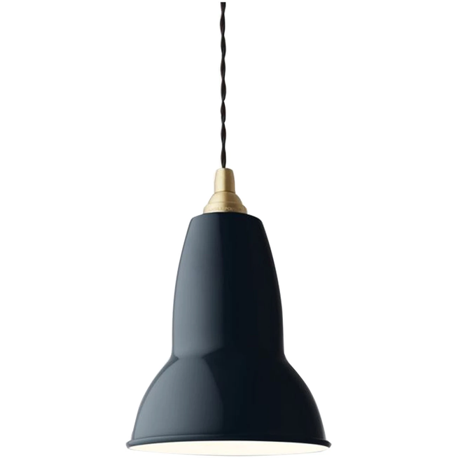 Photo of Original 1227 Brass Pendant Lamp Ink Blue, Excl. Led 10w E27 Ip20 - Pendellampor - George Carwardine - Blå