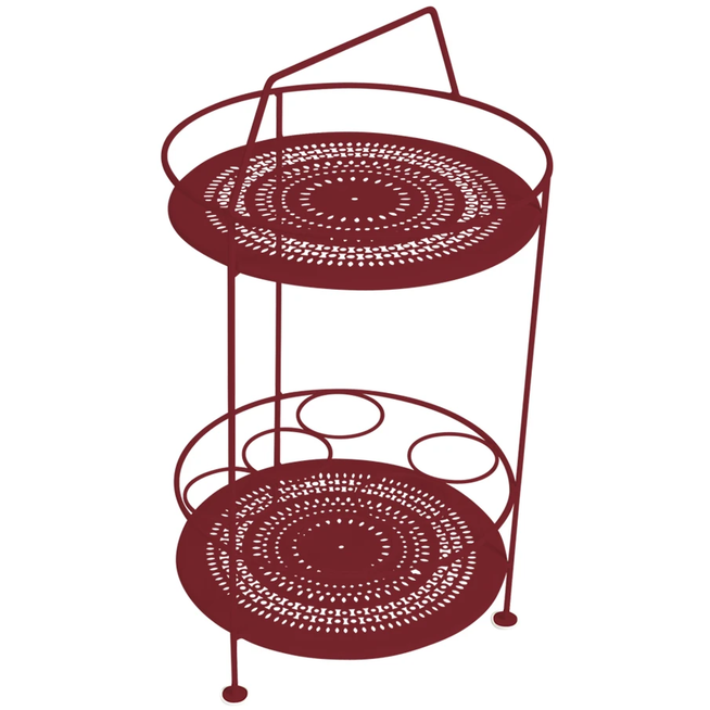 Photo of Montmartre Portable Bar Chili 43 - Small Tables & Side Tables Outdoor - Red - Metal