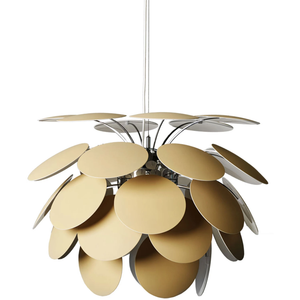 Photo of Discoco 68 Pendulum Lamp - Matte Beige - Pendulum Lamp - Christophe Mathieu - Beige