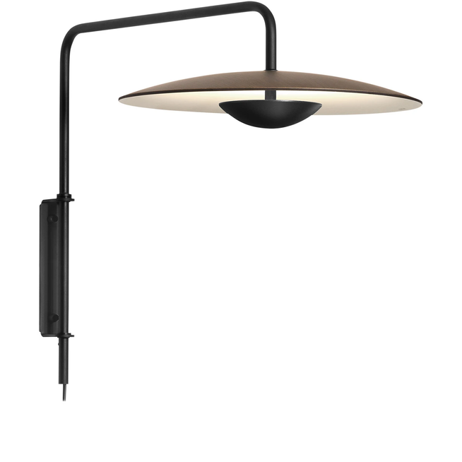 Photo of Ginger A - Wengue, Dimmable Plug-in - Wall Lamps - Joan Gaspar - Wood Colored