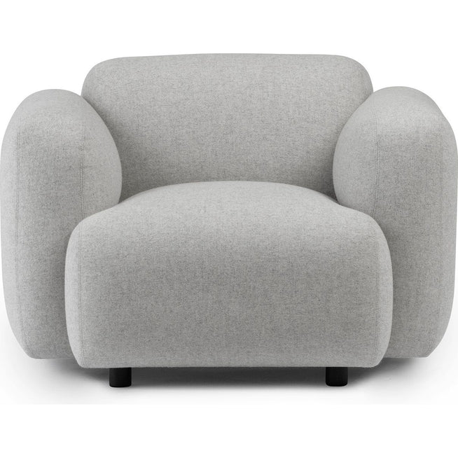 Photo of Swell Armchair - Lds08 - Armchairs - Jonas Wagell - Grey - Wood/textile/foam