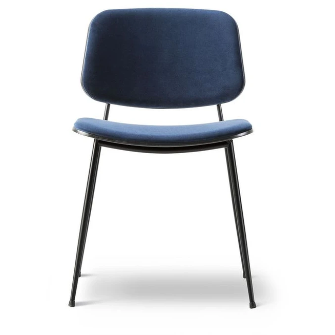 Photo of Søborg 3062 Metal Base Chair - Front Upholstered
