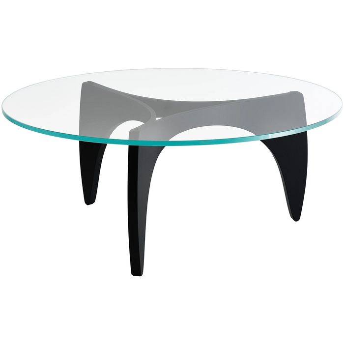Photo of Pk 60 Black Ash - Coffee table - Poul Kjærholm - Black - Glass/wood