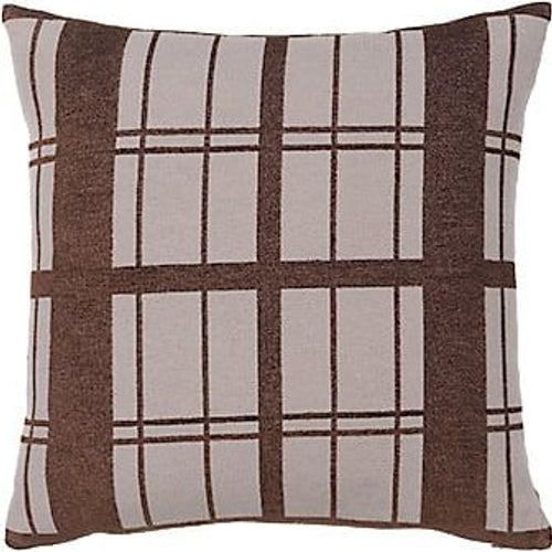 Photo of Checker Pillow Brown Incl. Filling