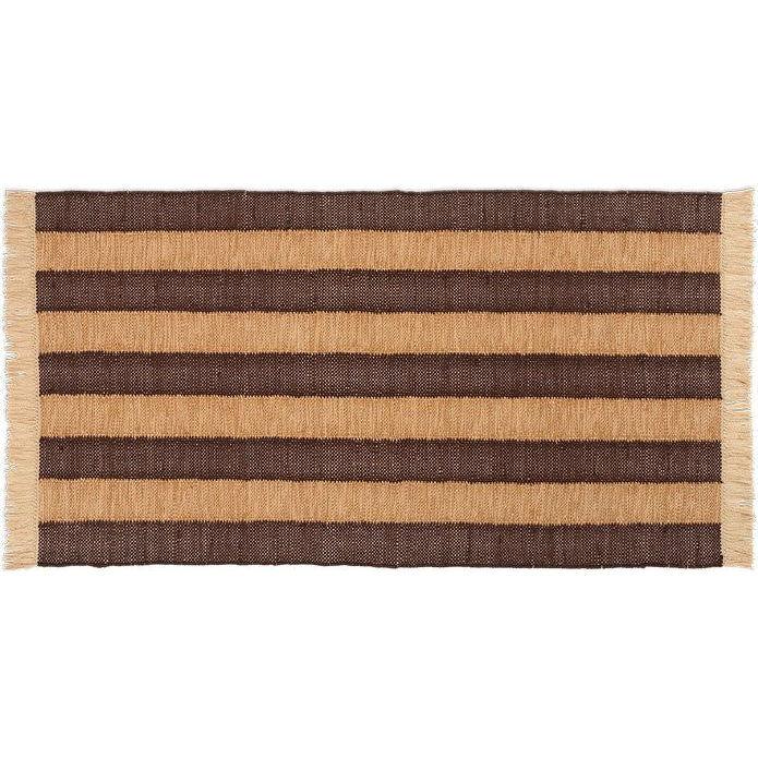 Photo of Ives Gulvtæppe - Gulvtæppe - 80 X 140 - Tan/chocolate - W80 X D1 X H140 Cm