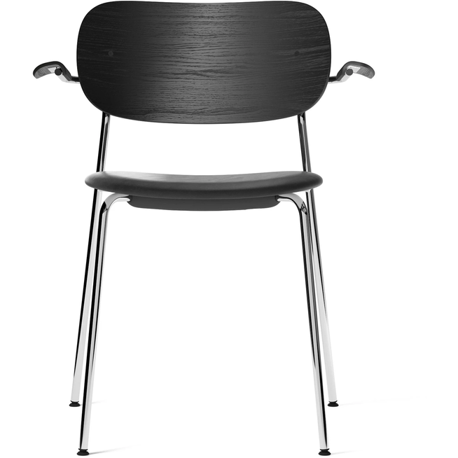 Photo of Co Armchair - Chrome - Black Oak/dakar 0842 - Matstolar - Norm Architects - Metall/trä