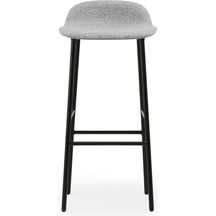 Photo of Form Bar Stool 75 Cm Fully Upholstered Black Steel