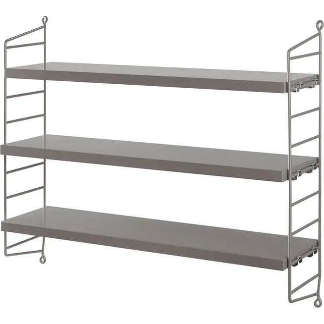Photo of String Pocket, Grey - Wall shelves - Nils Strinning - Wood-coloured, white - Metal/wood