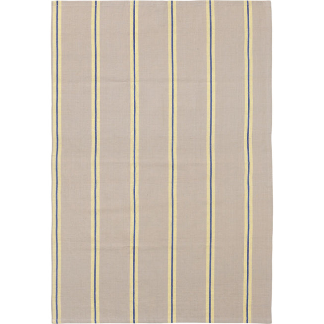 Photo of Hale Tea Towel - Viskestykke - Oyster/lemon/bright Blue - W50 X H70 Cm