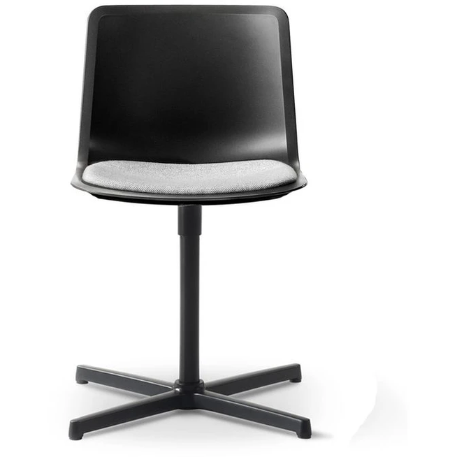 Photo of Pato Swivel Chair 4001 By Welling/ludvik - Seat Upholstery - Kontorstol - Black/hallingdal 130 - W63 X D50 X H79 X Sh46,5 Cm