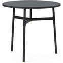 Union Table - Round - Dining Table - Black - Ø80 - Ø: 80 x H: