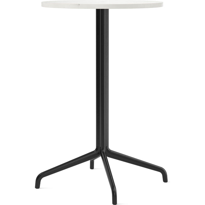 Photo of Harbour Column Counter Table 4-star - Black/off White - Ø60 Cm - Barbord - Norm Architects - Svart - Metall/sten